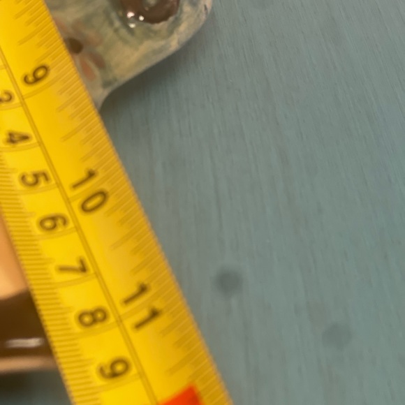 VINTAGE CERAMIC WALL DECOR OR SPOON REST MADE IN ITALY CUTE LADY WITh dog - Picture 5 of 6